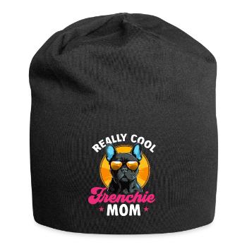 Bouledogue français race de chien vraiment cool papa Frenchie - Bonnet en jersey - noir - Devant