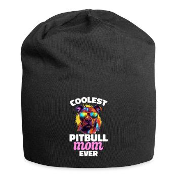 Pitbull Pittie - La maman Pitbull la plus cool de tous les temps - Bonnet en jersey - noir - Devant