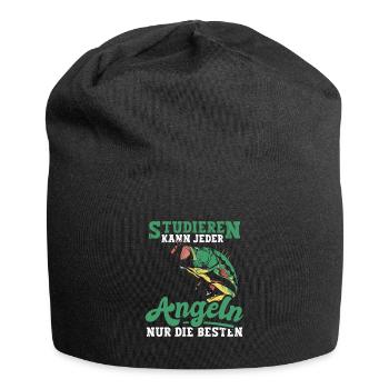 Angeln Fischen Studieren kann jeder - Jersey-Beanie - Schwarz - Vorne