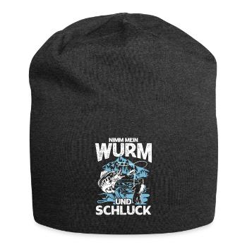 Nimm Mein Wurm Und Schluck - Jersey-Beanie - Anthrazit - Vorne