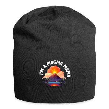 Vulkanologe, Vulkanologie, Geologe, Geologie - Jersey-Beanie - Schwarz - Vorne
