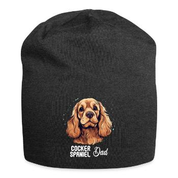Épagneul Dog Cocker - Bonnet en jersey - charbon - Devant