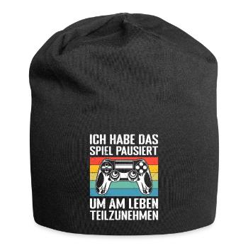 Video Gaming Habe das Spiel Pausiert Video Spieler - Jersey-Beanie - Schwarz - Vorne