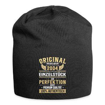Einzigartiges 2004 Geburtstagsgeschenk - Jersey-Beanie - Schwarz - Vorne