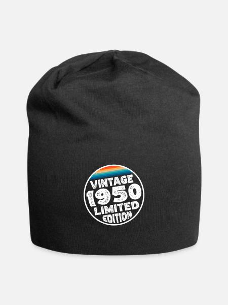 Limited Edition since 1950 Geburtstag Geschenk - Jersey-Beanie - Schwarz