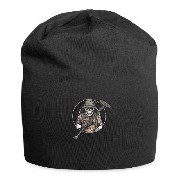Sondengänger Sondler sondeln Vintage - Jersey-Beanie - Schwarz - Vorne