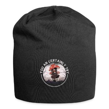 champignons, cueilleurs de champignons, champignons, producteurs, champignons drôles - Bonnet en jersey - noir - Devant