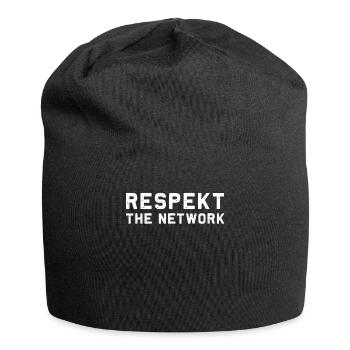 "Resp. Das Netzwerk" Funny System Engineering - Jersey-Beanie - Schwarz - Vorne