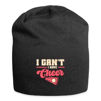 Cheerleadermädchen Cheerleading Jugend - Jersey-Beanie - Schwarz - Vorne