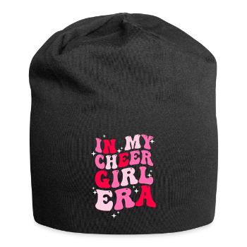 Cheerleadermädchen Cheerleading Jugend - Jersey-Beanie - Schwarz - Vorne
