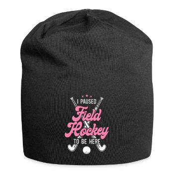 Field Hockey I Paused Field Hockey - Jersey-Beanie - Schwarz - Vorne