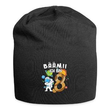 Bääm Ich bin 8 Astronaut - Jersey-Beanie - Schwarz - Vorne