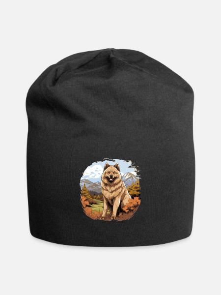 Chien Eurasier - Bonnet en jersey - noir