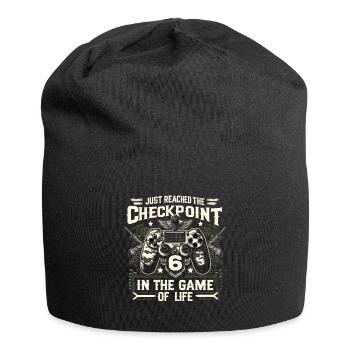6yr BDay Funny Gamer 6 Level 6 Year Old Birthday - Jersey-Beanie - Schwarz - Vorne