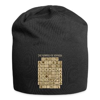 Sankofa Symbols of Adinkra Ghana Blacks - Jersey Beanie - black - Front