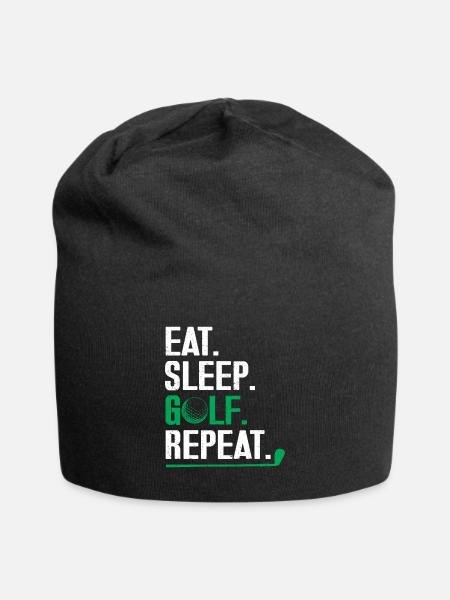 Golf Geschenk Für Golfer - Jersey-Beanie - Schwarz