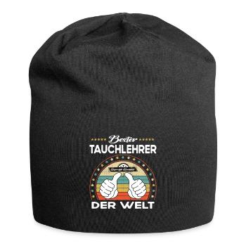 Bester tauchlehrer der Welt - Jersey-Beanie - Schwarz - Vorne