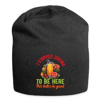 Entsaften Männer Frauen Entsafter Reinigung Smoothie Saft - Jersey-Beanie - Schwarz - Vorne