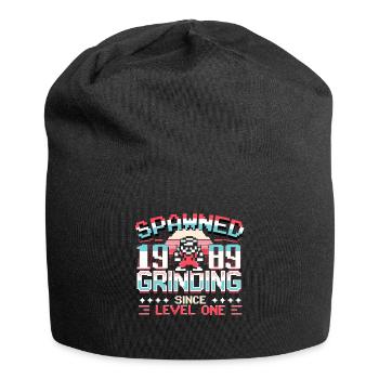 Spawned 1989 Grinding Since Level One Funny Gamer - Jersey-Beanie - Schwarz - Vorne