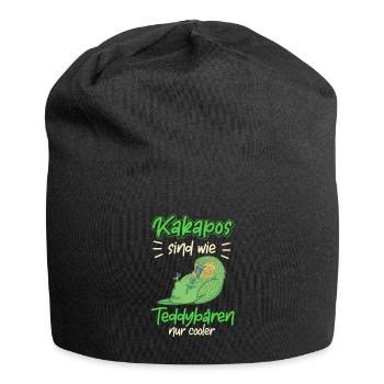 Kakapo ist cooler Neuseeland Papagei - Jersey-Beanie - Schwarz - Vorne