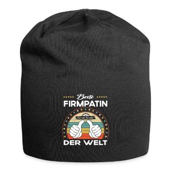 Beste firmpatin der Welt - Jersey-Beanie - Schwarz - Vorne