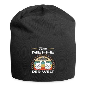 Bester neffe der Welt - Jersey-Beanie - Schwarz - Vorne