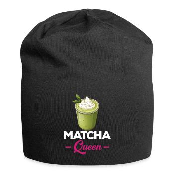 Matcha Tea Latte Lover For Green Tea Funny Matcha - Jersey Beanie - black - Front