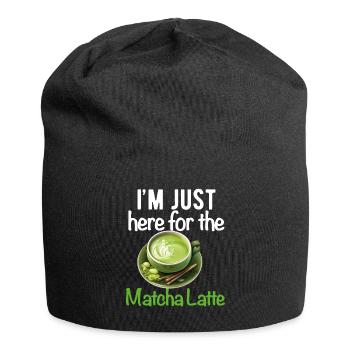 Matcha Tee Latte Liebhaber für grünen Tee Lustiger Matcha - Jersey-Beanie - Schwarz - Vorne