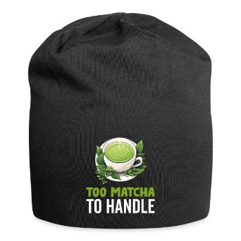 Matcha Tea Latte Lover For Green Tea Funny Matcha - Jersey Beanie - black - Front