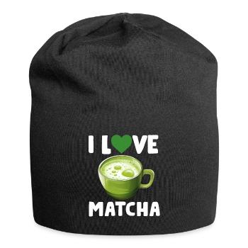 Matcha Tea Latte Lover For Green Tea Funny Matcha - Jersey Beanie - black - Front