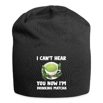 Matcha Tea Latte Lover For Green Tea Funny Matcha - Jersey Beanie - black - Front