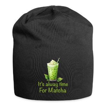 Matcha Tea Latte Lover For Green Tea Funny Matcha - Jersey Beanie - black - Front