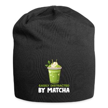 Matcha Tea Latte Lover For Green Tea Funny Matcha - Jersey Beanie - black - Front