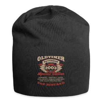 20. Geburtstag Oldtimer November Jahrgang 2003 - Jersey-Beanie - Schwarz - Vorne