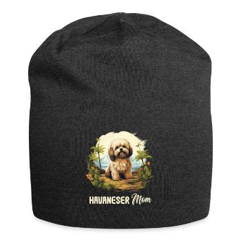 Chien Bichon Havanais - Bonnet en jersey - charbon - Devant