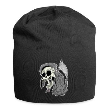 Grim Reaper laughs funny laugh - Jersey Beanie - black - Front