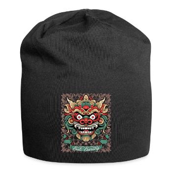 Asia Mask, Indonesian Barong Deity, Bali - Jersey Beanie - black - Front