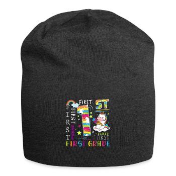 1. Klasse Einhorn - Jersey-Beanie - Anthrazit - Vorne