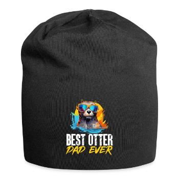 Otter Animal Kids & Adult - Best Otter Dad ever - Jersey Beanie - black - Front
