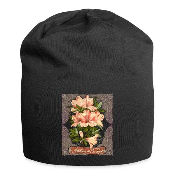 Vintage Azalea, Azalea d'Europe, Botanical Flowers - Jersey Beanie - black - Front