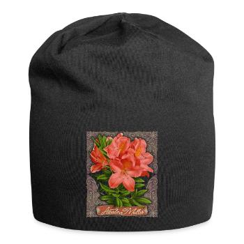 Azalea, Azalea Mollis, Vintage Botanical Flowers - Jersey Beanie - black - Front