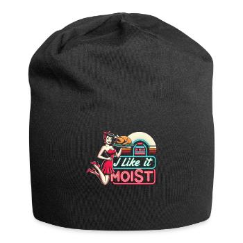 I Like It Moist Thanksgiving Costume Turkey Day - Jersey Beanie - black - Front