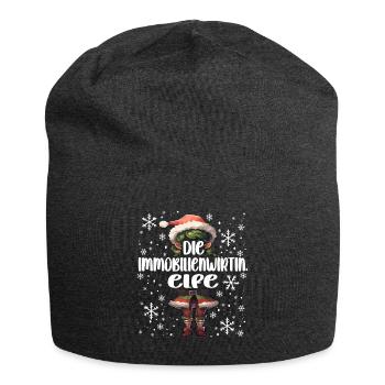 Weihnachtsoutfit Immobilienwirtin - Jersey-Beanie - Anthrazit - Vorne