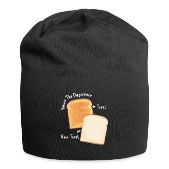 Toast Difference Bread Toast Breakfast - Jersey Beanie - black - Front