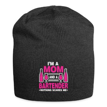 Barman Cadeau Emploi Serveur Barman - Bonnet en jersey - charbon - Devant