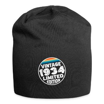 Cadeau d’anniversaire en édition limitée depuis 1934 - Bonnet en jersey - noir - Devant