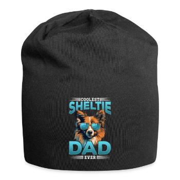 Shetland Sheepdog Dog Sheltie Coolest Sheltie Dad - Jersey Beanie - black - Front