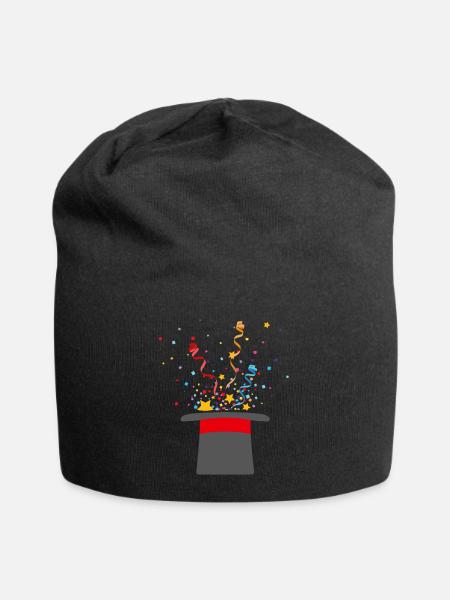 Chapeau de sorcier, mage des rues, magicien, magicien - Bonnet en jersey - noir