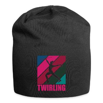 Bâton Twirling Bâton Twirler cadeau - Bonnet en jersey - noir - Devant