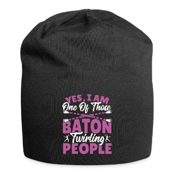 Bâton Twirling Bâton Twirler cadeau - Bonnet en jersey - noir - Devant